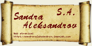 Sandra Aleksandrov vizit kartica